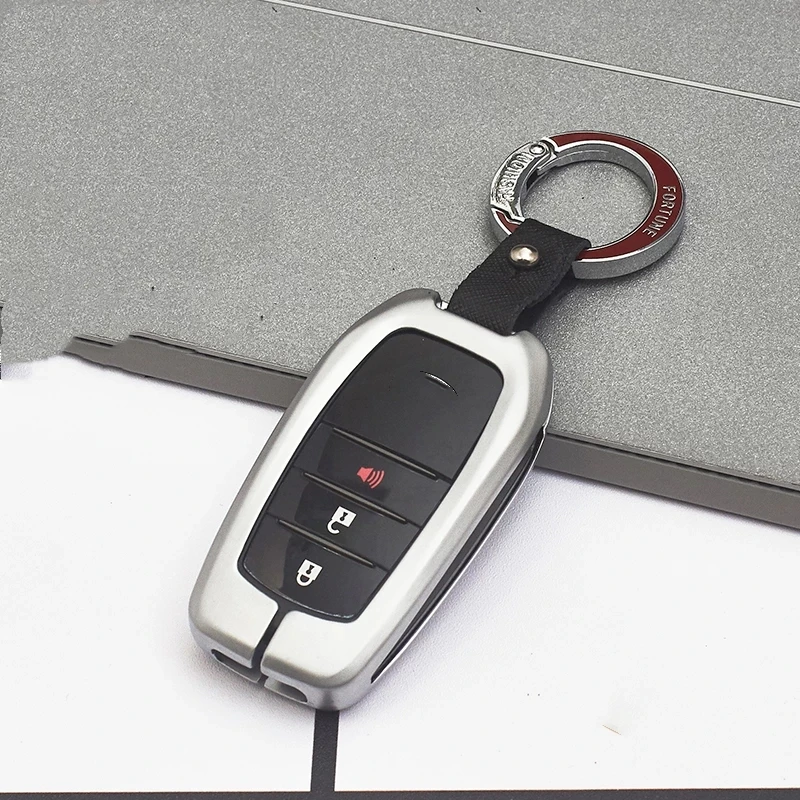 

New Zinc Alloy Car Smart Key Protective Shell Accessories For Toyota RAV4 Land Cruiser Prado Elfa Grandmaster Previa’s