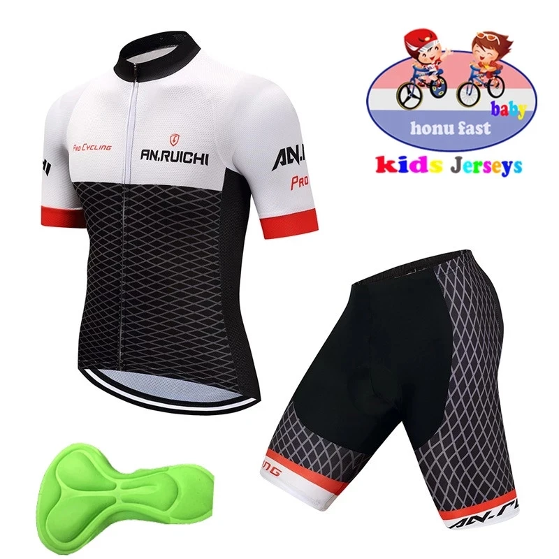 

Boys Cycling Jersey Summer Children's Quick-drying Breathable Short Sleeve Cycling Jersey Mountain Bike Suit Ropa Ciclismo Set