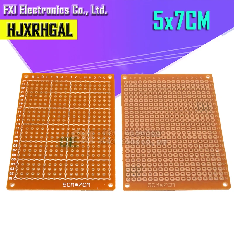 10 шт. 5x7 см 5*7 прототип бумага Медь PCB Универсальный Эксперимент Матрица платы igmopnrq