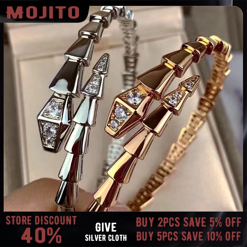 

Классический оригинальный Змеиный браслет из стерлингового серебра S925, женская мода, высококачественный дизайн Bv, роскошные ювелирные изд...