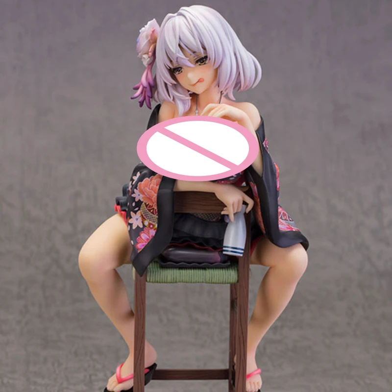 

Sexy Girl Figure Toys Kano Ebisugawa Kimono Chair Short Hair Sitting Posture 23cm PVC Adult Figurines Model Doll Toys for Gift