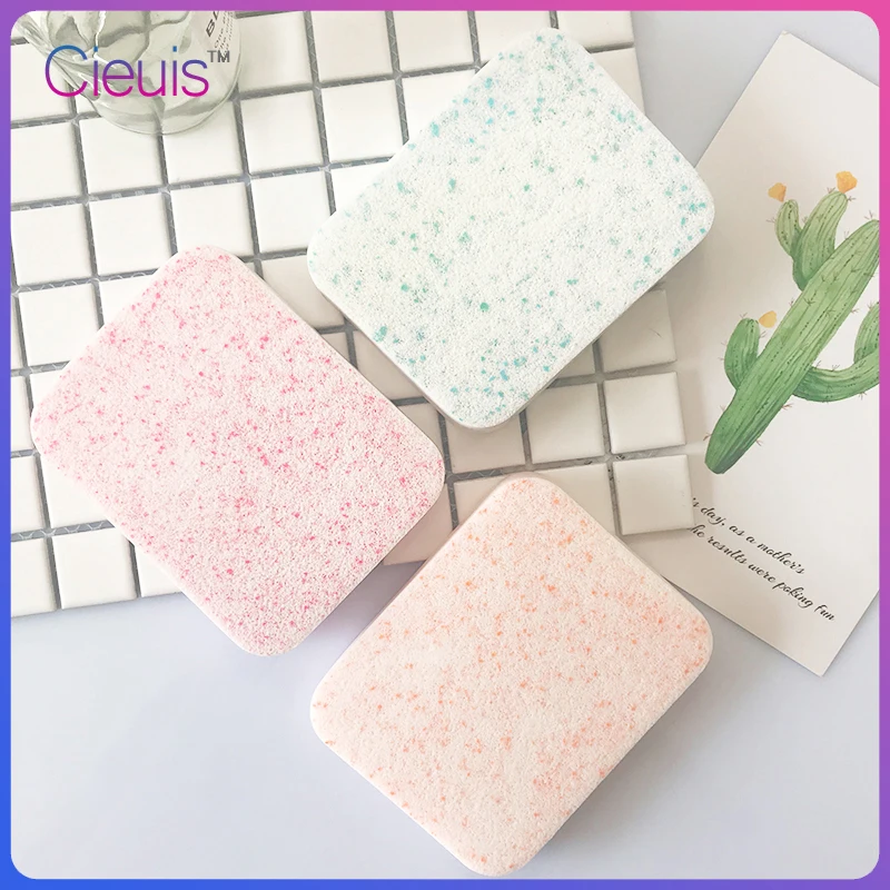 Уплотненная губка для очищения лица спонж ухода за кожей блендер мытья мягкая