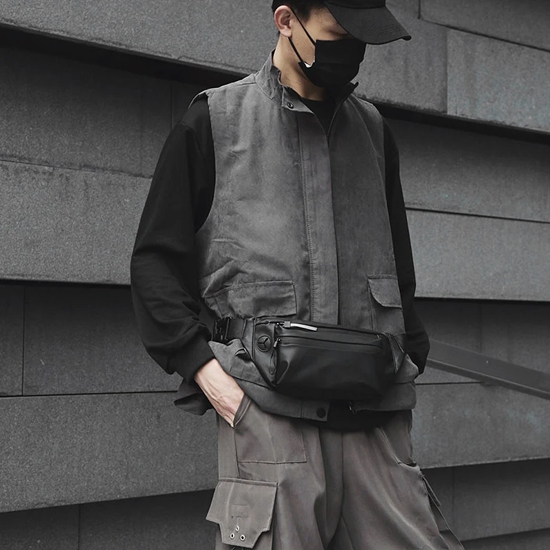 Водонепроницаемая Мужская поясная сумка модный нагрудной мешок уличная