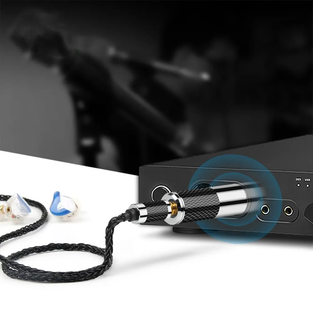 

XLR 4 Pin Male Convert 2.5mm 3.5mm 4.4mm Female Plug DAC Decode Carbon Fiber Gold Plated Audio Jack Adapter Cannon XLR Connector