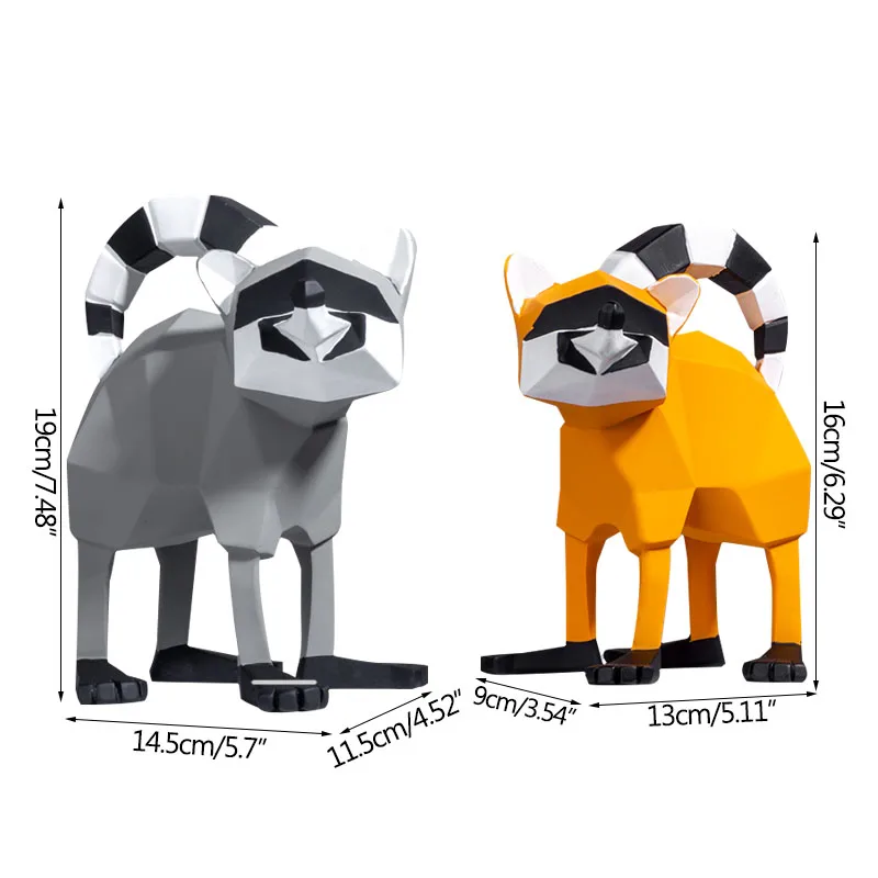 

Creative geometric koala ornaments Home Decor Furnishings Living Room Porch Display Modern Contrast Color Art Decoration Crafts