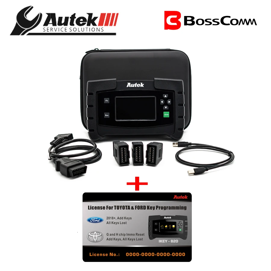 Autek IKEY820 обд 2 Программатор авто 41/5000 полный пакет с лицензиями Toyota и GM OBD2 Программатор ключей инструмент