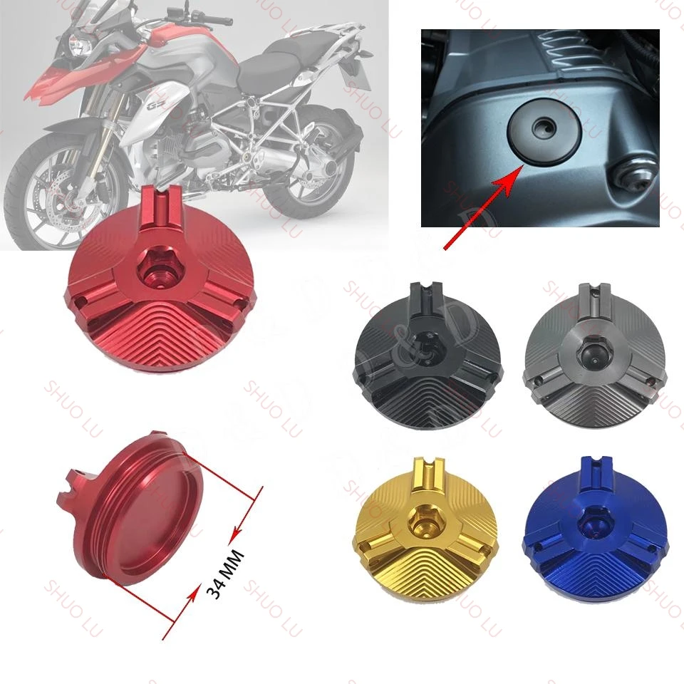 

For BMW R1200GS R1200RT LC GSA R1200 RT LC 2010-2020 Motorcycle Engine Oil Filter Filler Cap Tank Cover aluminium Cap