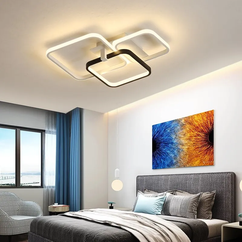 Новинка креативная минимализм современная люстра блестящая светодиодная