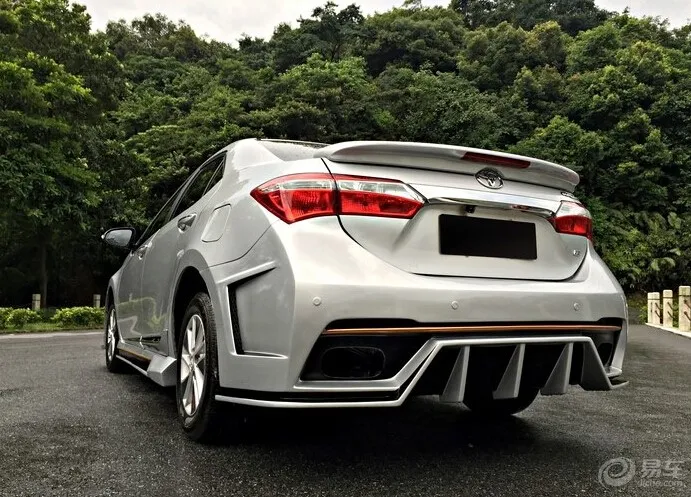 Спойлер для Corolla 2014-2017 Toyota DLEDK ABS пластик Материал заднее крыло автомобиля Цвет