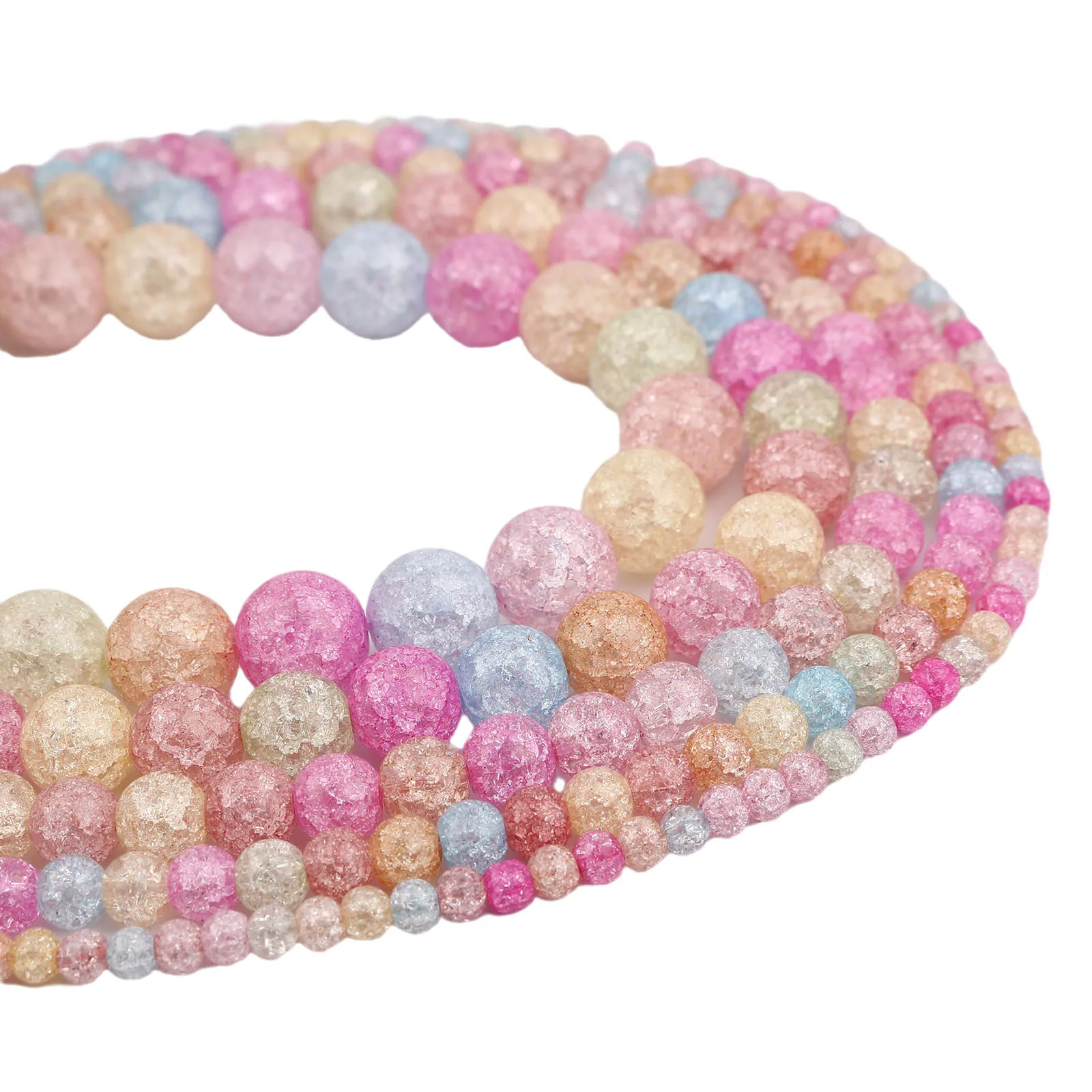 

Круглые стеклянные бусины DoreenBeads, 1 нитка, 5/6/8/10/12 мм, для самостоятельного изготовления ожерелья, сережек, ювелирных изделий ручной работы, с ...