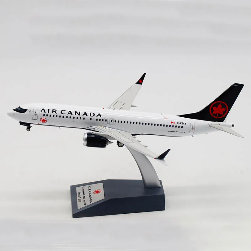 

Литые под давлением в масштабе 1:200, Air Canada B737-8 Макс, коллекция товара, сувенирные украшения, демонстрационные игрушки, подарок