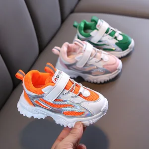 Повседневная обувь для маленьких девочек и мальчиков, Осенняя детская спортивная обувь, Нескользящая дышащая уличная модная детская кроссовка с мягкой подошвой