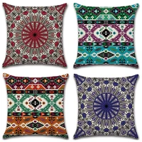 1pc mandala pattern cushion cover bohemian style geometric decorative pillowcase sofa car home office throw pillow case