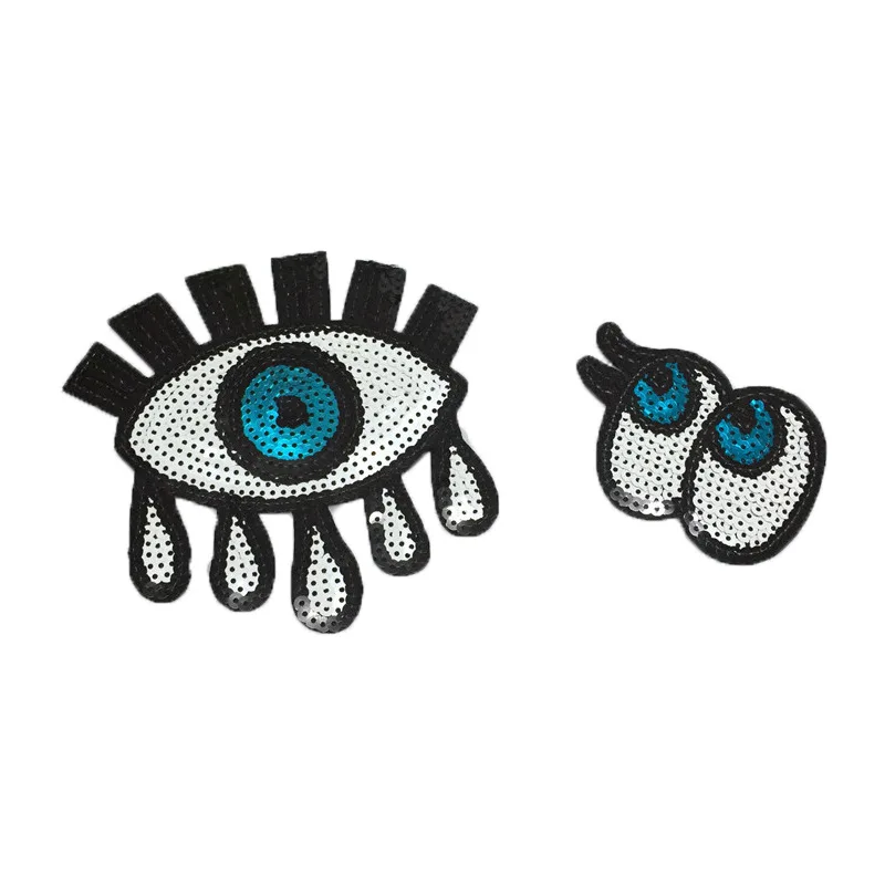 Блестящая ткань для вышивки глаз приклеивающаяся украшения одежды | Дом и сад