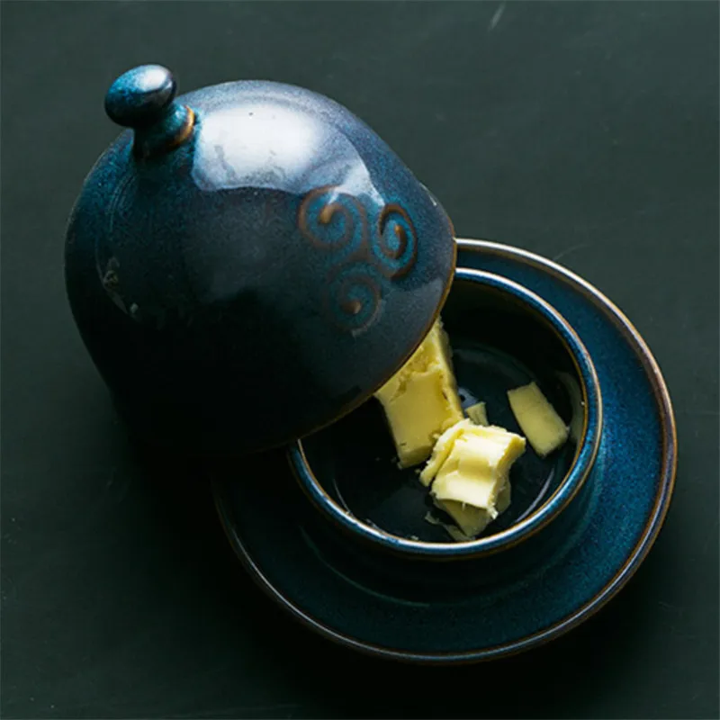 Европейская креативная симпатичная маленькая тарелка для соуса с крышкой