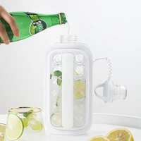 portable ice cube mold 2 in 1 traveling ice kettle cube maker for whiskey ice ball mold bottle kitchen accessories tool