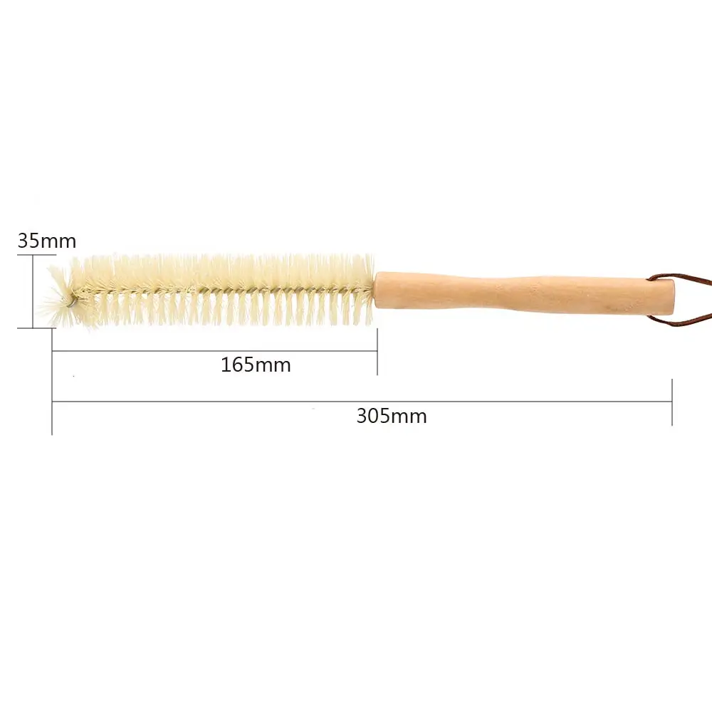 

Cleaning Brush Household Brush Kitchen Supplies Wooden Long Handle Cup Brush Glass Bottle Brush Portable
