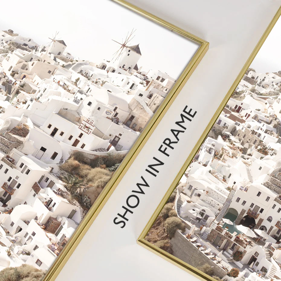 Марокканская Арка Дверь путешествия деревня постер Пейзаж Холст Живопись стены