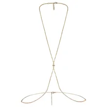 New Stainless Steel Simple Crystal Belly Waist Chain Body Chain For Women Summer Fashion Sexy Bikini Beach Body Jewelry