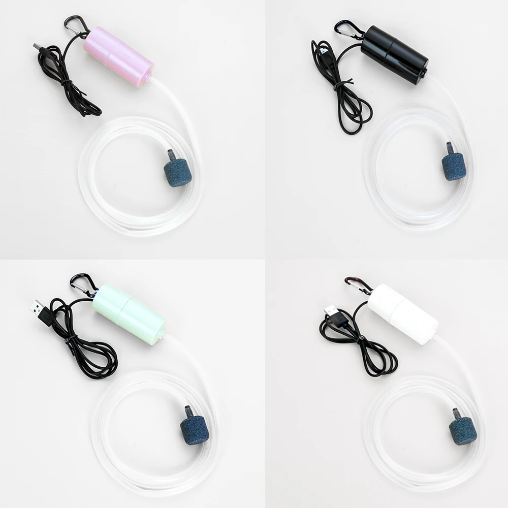 

Portable Mini USB Aquarium Oxygen Air Pump Zuurstof Luchtpomp Mute Energiebesparende Levert Draagbare Fish Tank Accessories