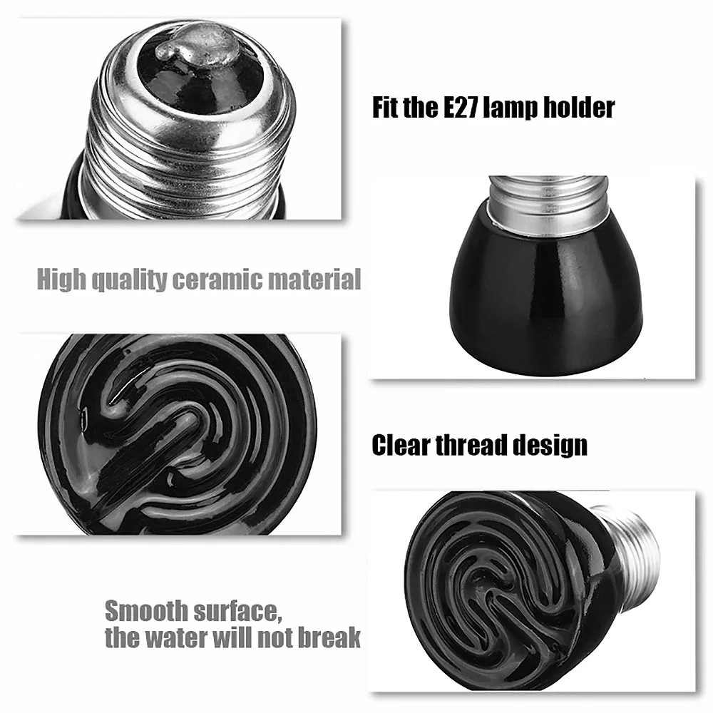 Лампа теплового излучателя 25 Вт-100 Вт 110 В нагревательная лампа для домашних