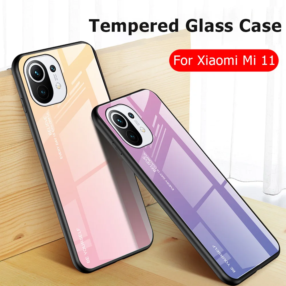 Case For Xiaomi Mi 11 Lite 5G NE 11T Pro Mi 11 Ultra Case Tempered Glass Cover For Xiaomi Mi 12S Pro 12s Ultra 11Lite Mi11 Ultra