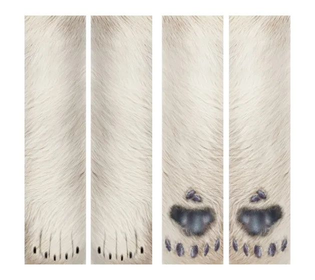 L bear paw Носки с объемными рисунками животных Харадзюку каваи, милые хлопчатобумажные забавные носки для женщин, мужчин, детей, собак, лошадей, свиней, кошек, лап, принт с животными, meia, панк - Цвет: L bear paw