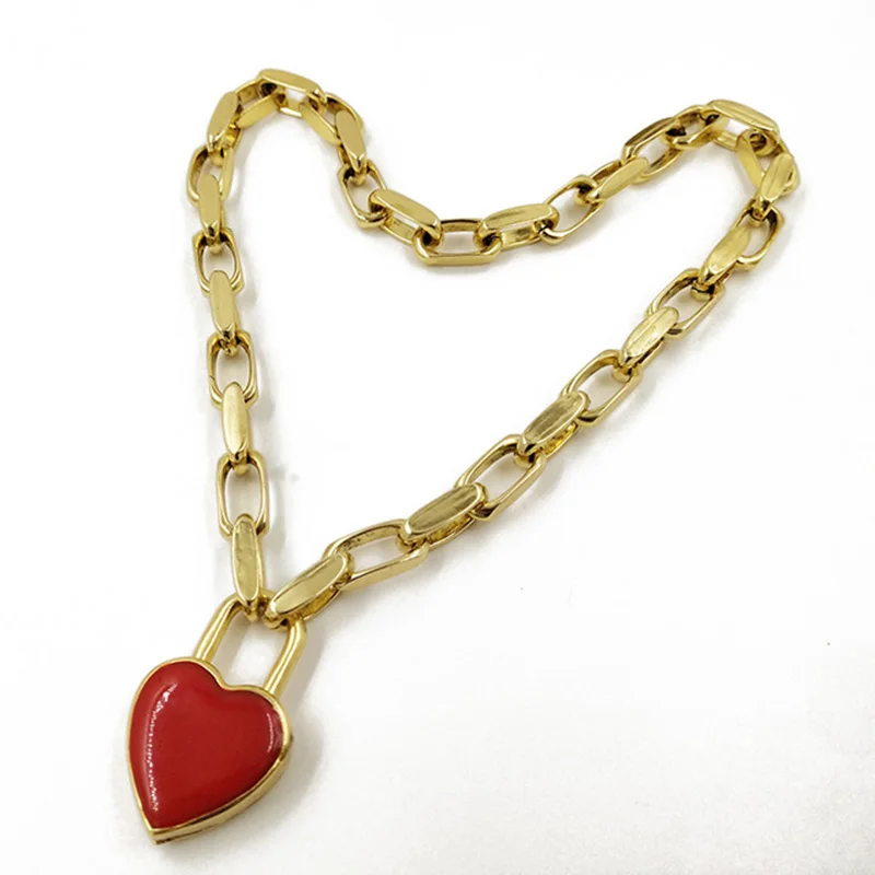 heart choker Rongho брендовые винтажные металлические Бамбуковые серьги-гвоздики для женщин панк Femme хип-хоп Brincos серьги в виде узла кулон - Окраска металла: heart choker
