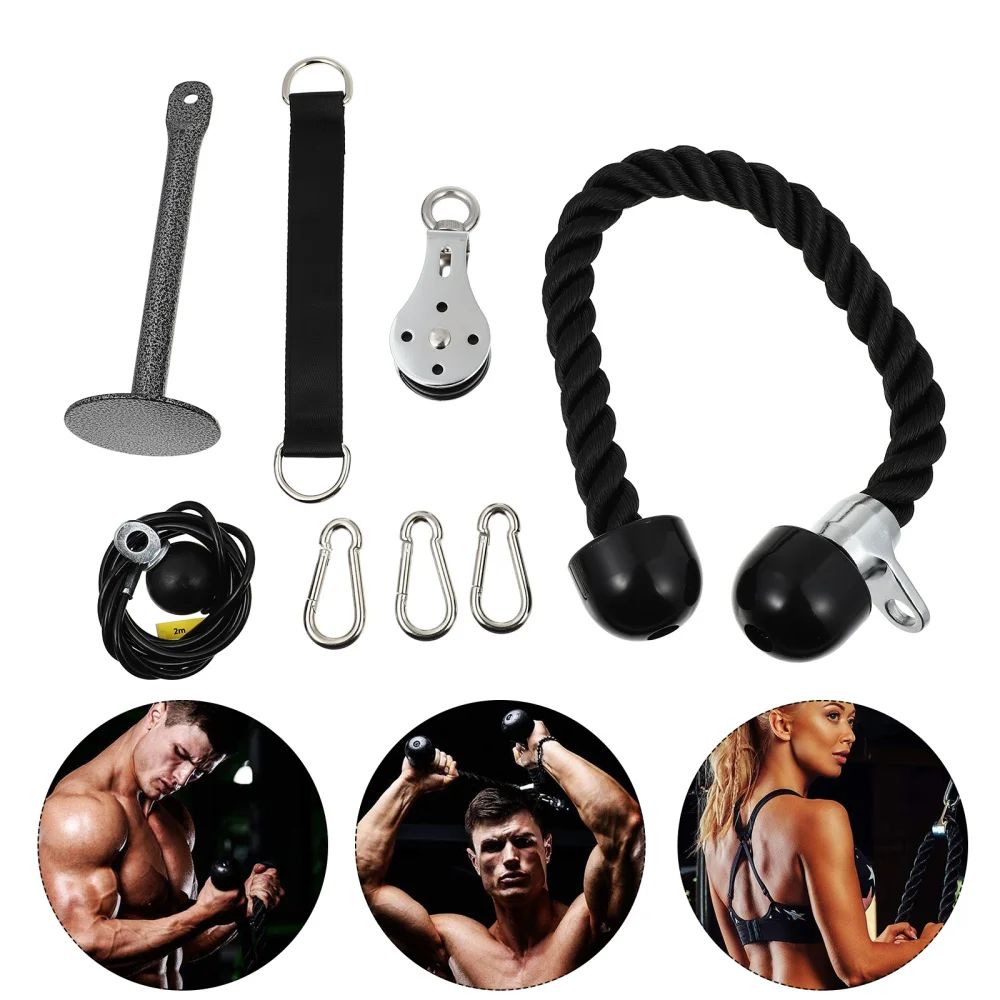 

1 Set Fitness Pulley Cable System Machine Muscle Strength Training Equipment