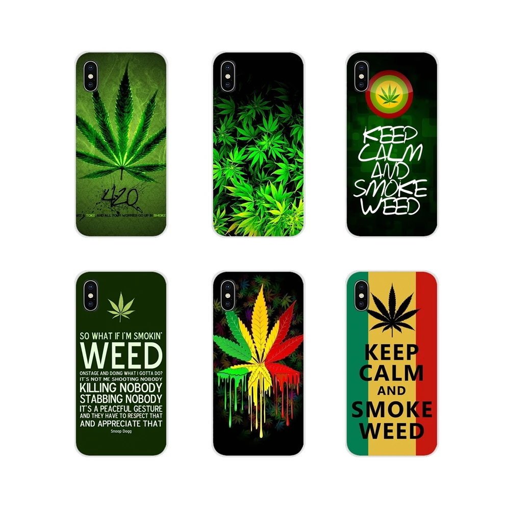 Аксессуары чехлы для телефонов Xiaomi Redmi 4A S2 Note 3 3S 4 4X 5 Plus 6 7 6A Pro Pocophone F1 Weed Leaf Grass Guf