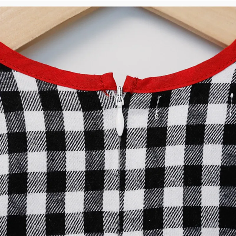 

Girls Long Sleeves Dress 2021 Spring Baby Girls Cotton Linen One Piece Dresses Kids Princess Plaid Frock Korean Children Clothes