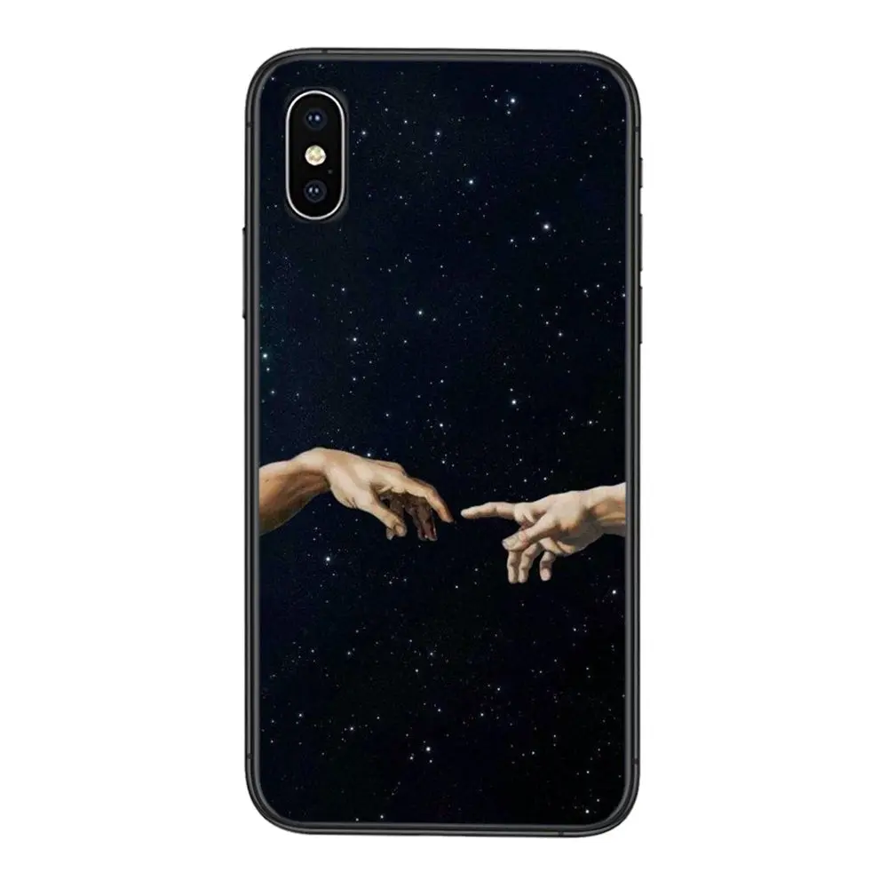 Картина из м/ф Сотворение Адама эпохи для Samsung Galaxy S20 Fe S30 Ultra S21 S10 S9 Plus Lite Free Black Shell -