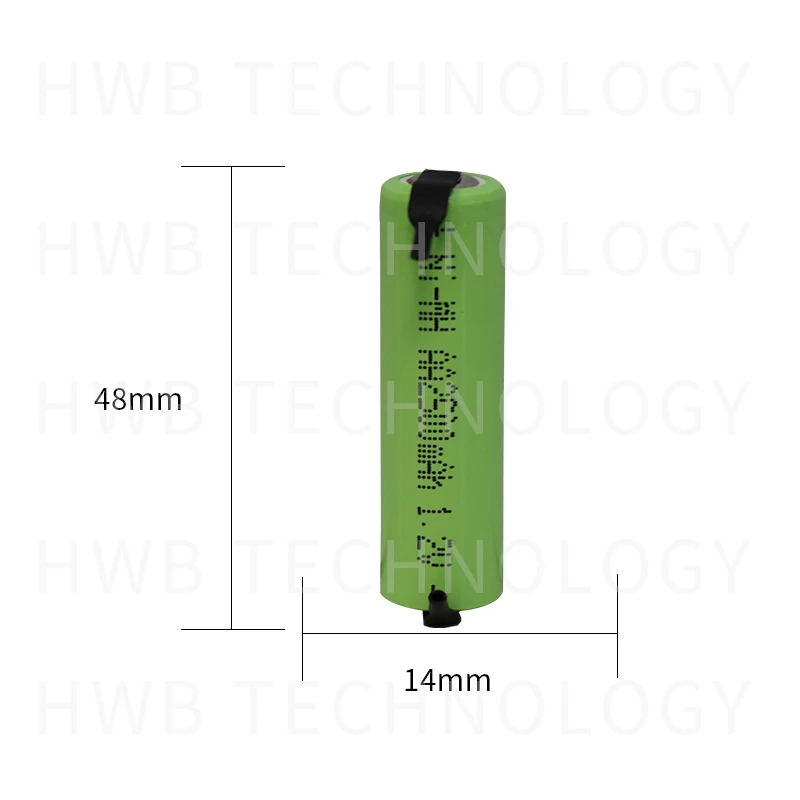 2 шт./лот Оригинальный Новый Ni-MH 1 V AA 2500mAH аккумуляторные батареи ремень сварочная