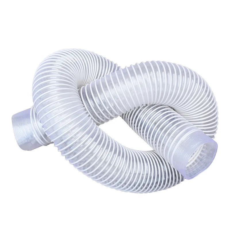 2m Inner Diameter 40/50/55/60/75mm PVC Industrial Vacuum Cleaner Bellows Straws Thread Hose Soft Pipe Durable for Cyclone SN50T3