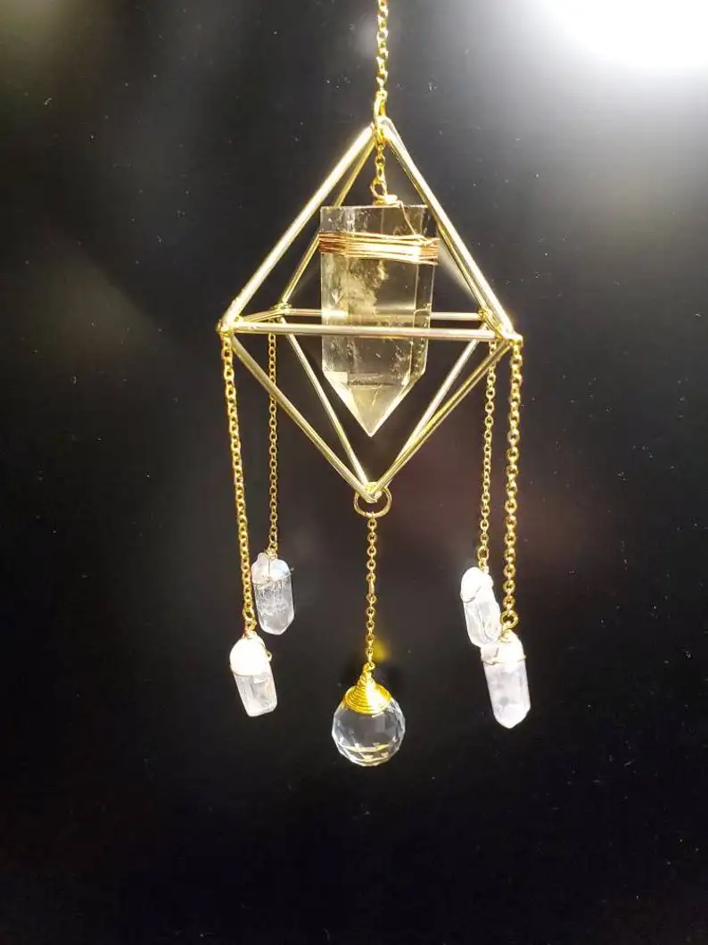 

Citrine Crystal Suncatcher