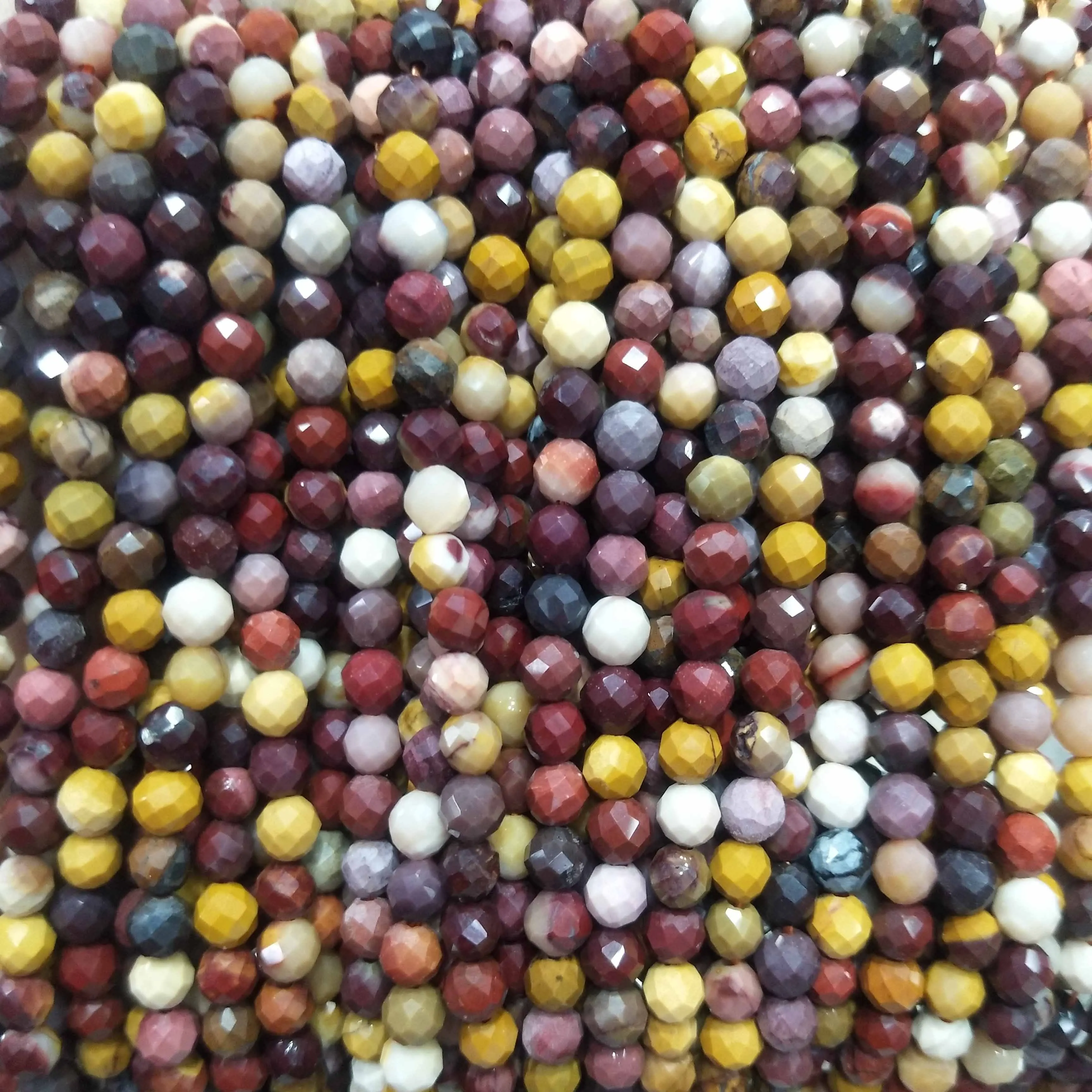 Ограненные бусины из 4 мм натурального камня Агаты Amazon розовые кварцевые