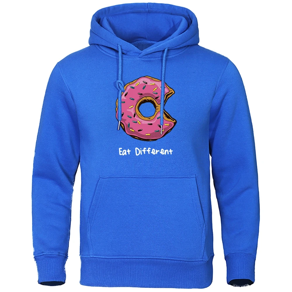 Мужская толстовка с капюшоном и принтом пончиков уличная одежда в стиле