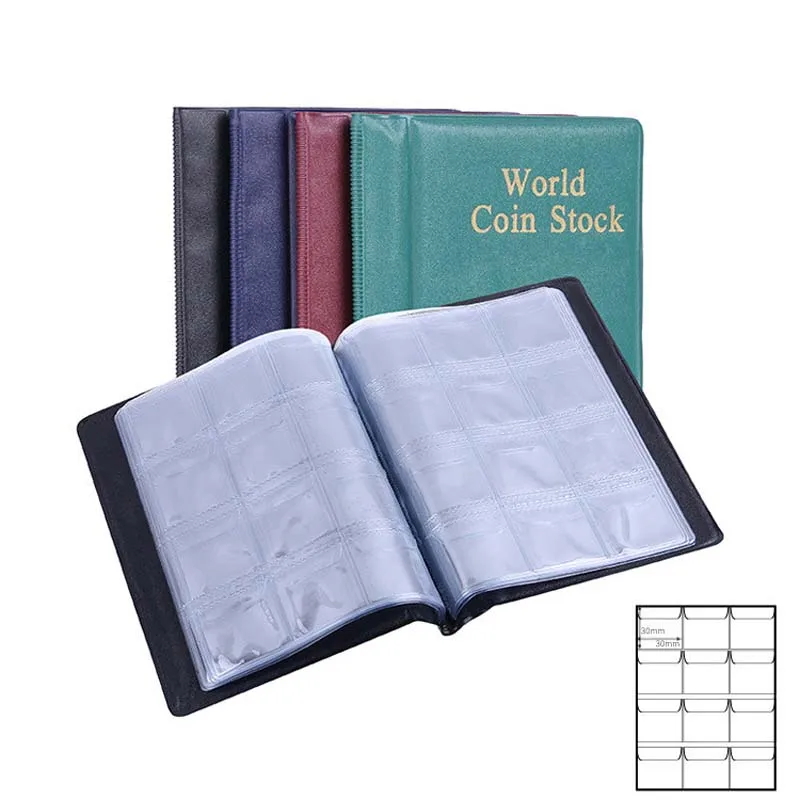 

120 Pockets Coins Album Collection Book Commemorative Coin Storage Holders PVC Coin Album Collection Book Gifts Coins Collection