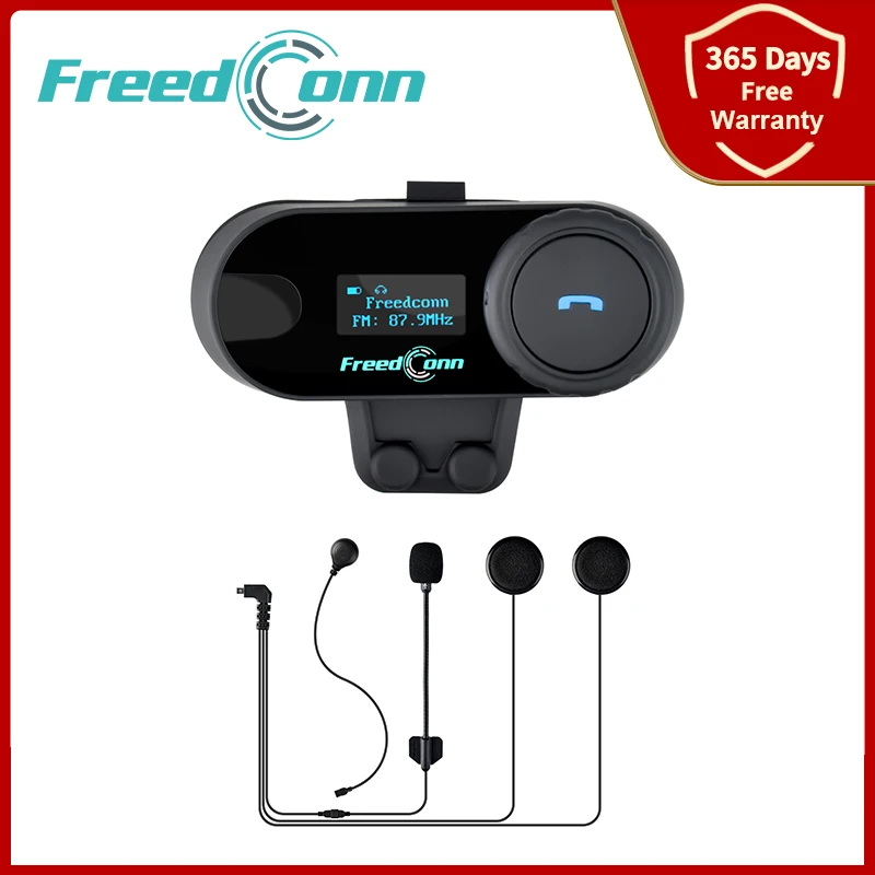 Freedconn TCOM SC Шлем Интерком Мотоцикл Bluetooth Гарнитура Интерфон OLED Дисплей FM Радио T COMSC