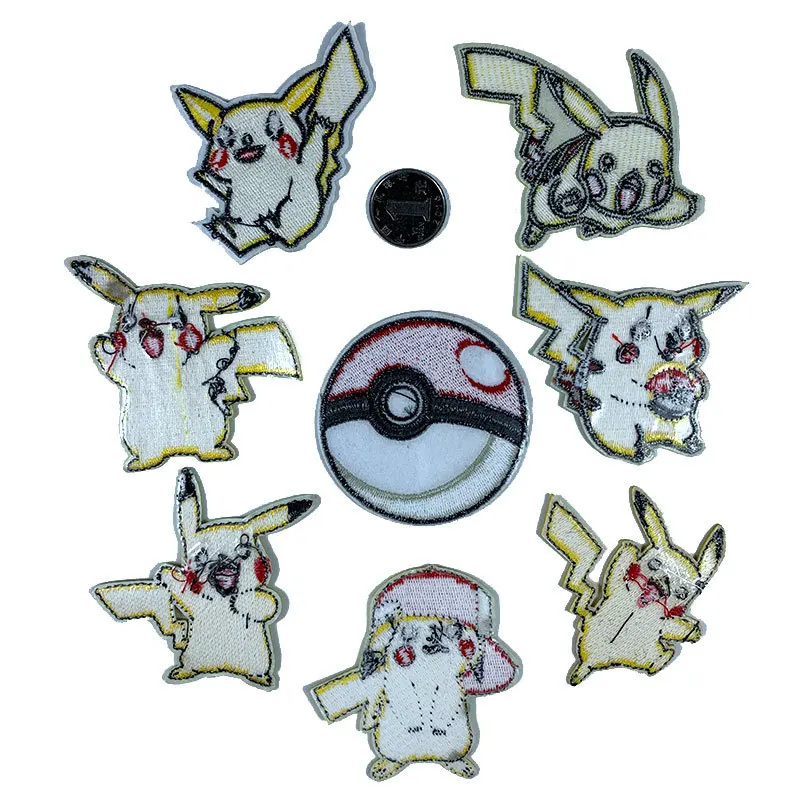 5 шт. нашивки с героями мультфильмов карманные изображением Пикачу кинозвезды