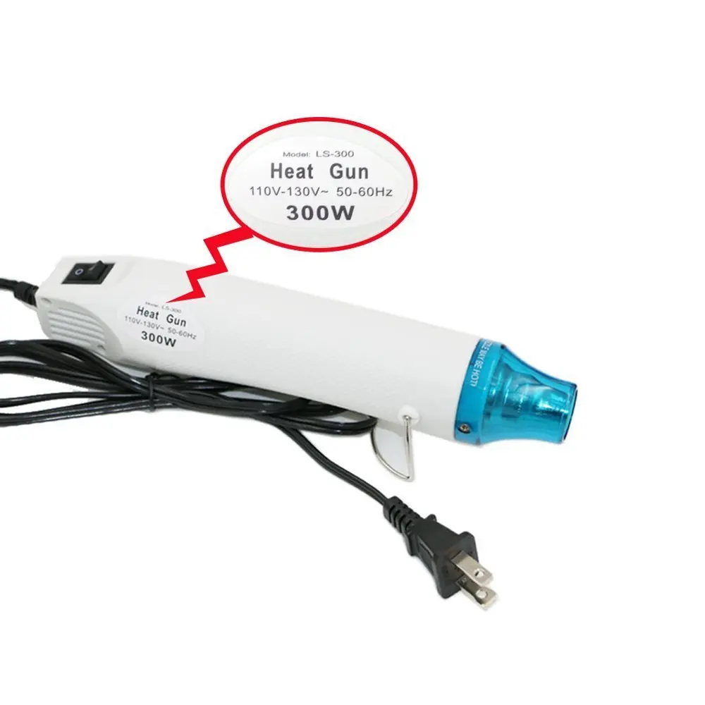 Мини горячего воздуха пистолет для термоусадочные трубки сушки Краски DIY