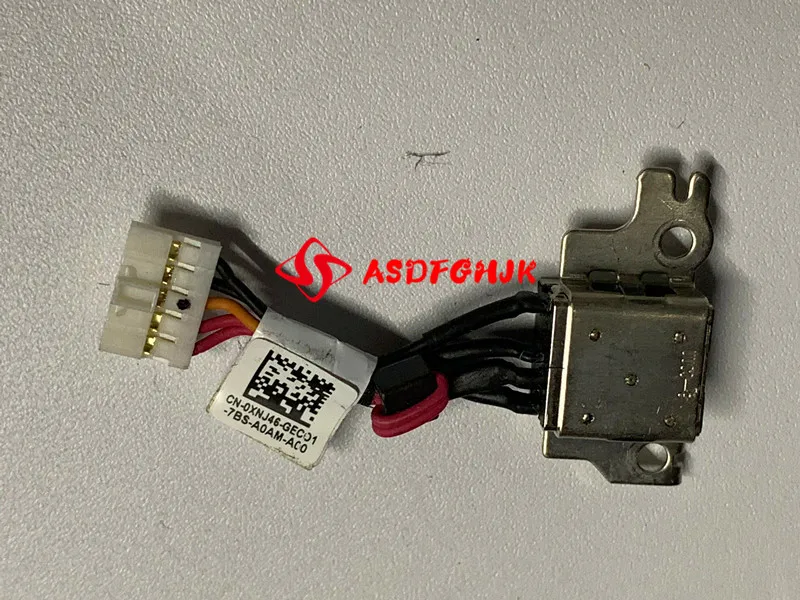 

Оригинальный разъем питания постоянного тока с кабелем для Dell Chromebook 11 3180 Latitude 3189 xnj46 0xnj46