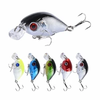 1pcs minnow bait 5 5cm7 1g crank bait tweeter hook fishing artificial hard bait swing bass japan fly fishing accessories