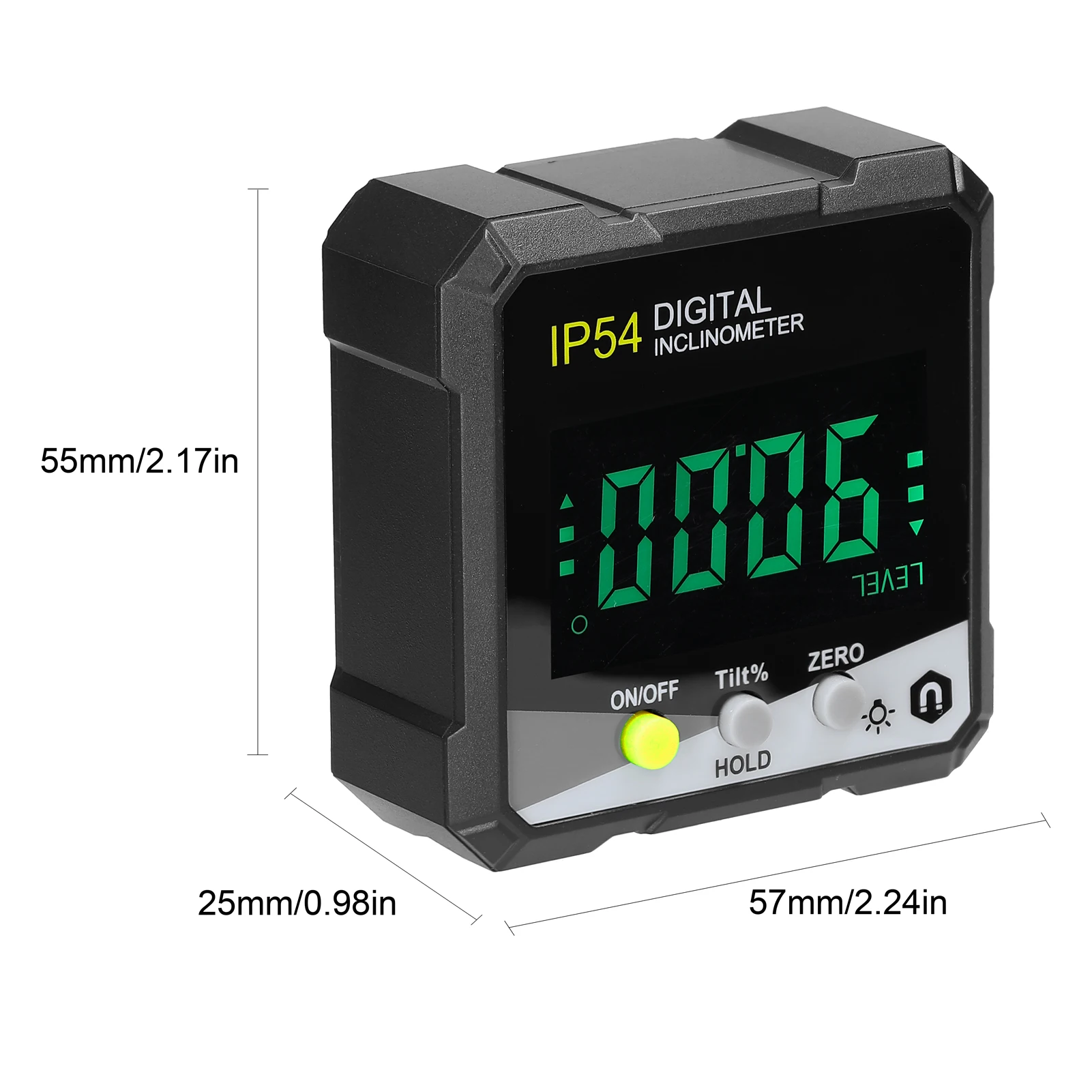 Electronic Protractor Digital Inclinometer 0-360 Aluminum Alloy Bevel Box Angle Gauge Meter Magnets Base Measuring Tool |