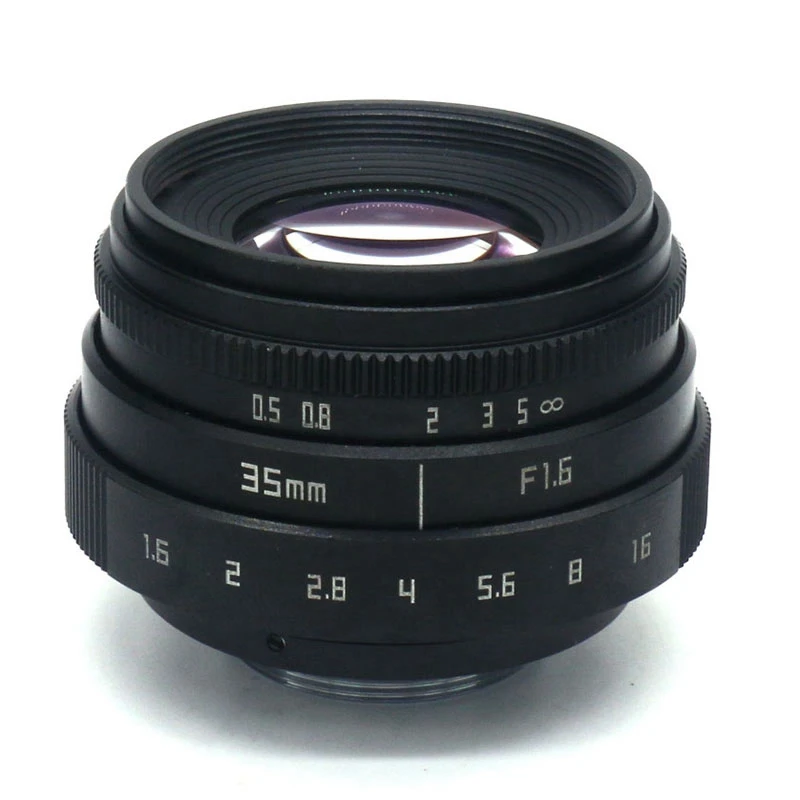 35 мм F1.6 C крепление объектива камеры с переходным кольцом для PanasOnic Olympus PEN E-P6 / E-PL7