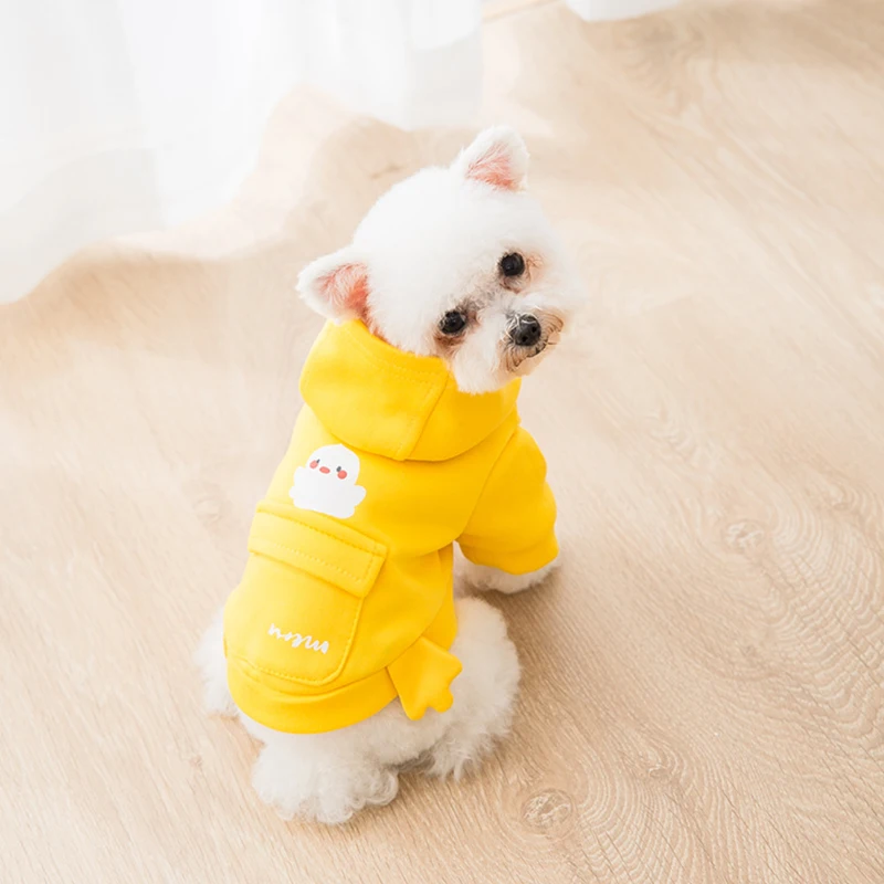 Симпатичная желтая синяя картонная толстовка одежда для домашних животных кошек