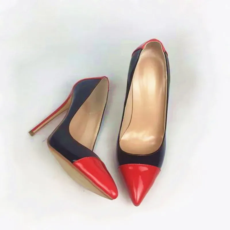

Fashion single shoes pointed light mouth color matching stiletto show women's shoes heels 46