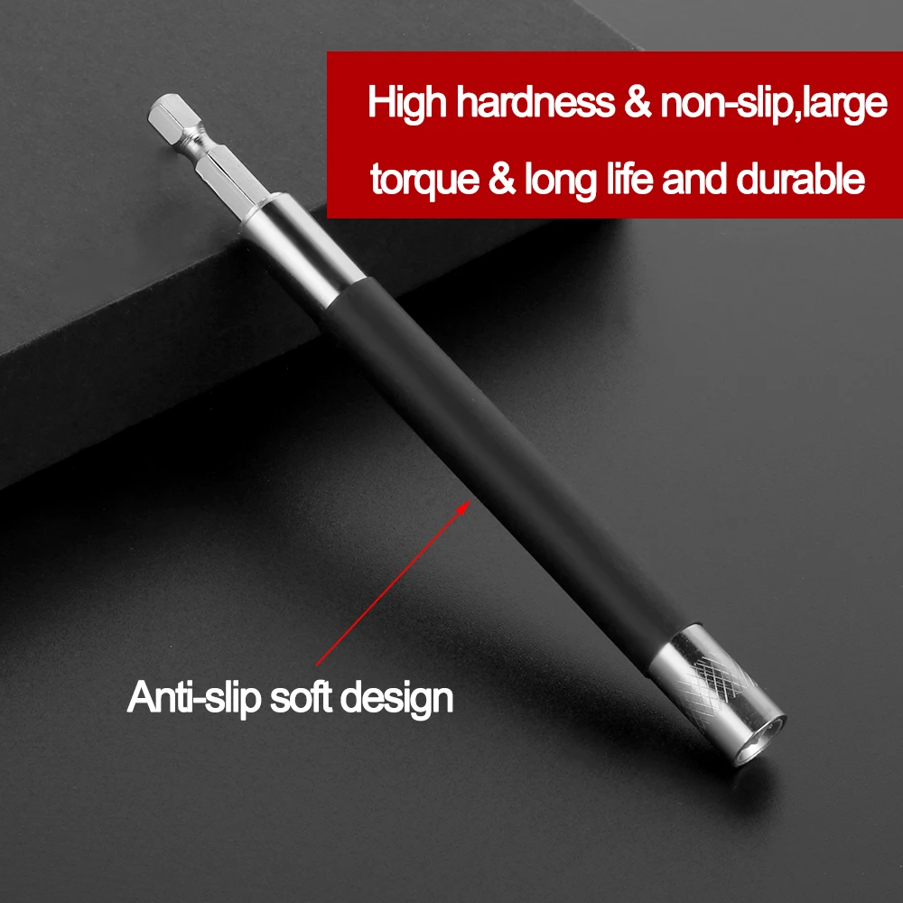 80/120/140mm Magnetic Quick Release Screwdriver Bit Holder Conversion Telescopic Electric Drill Extension 1/4" Hex Shank for Rep