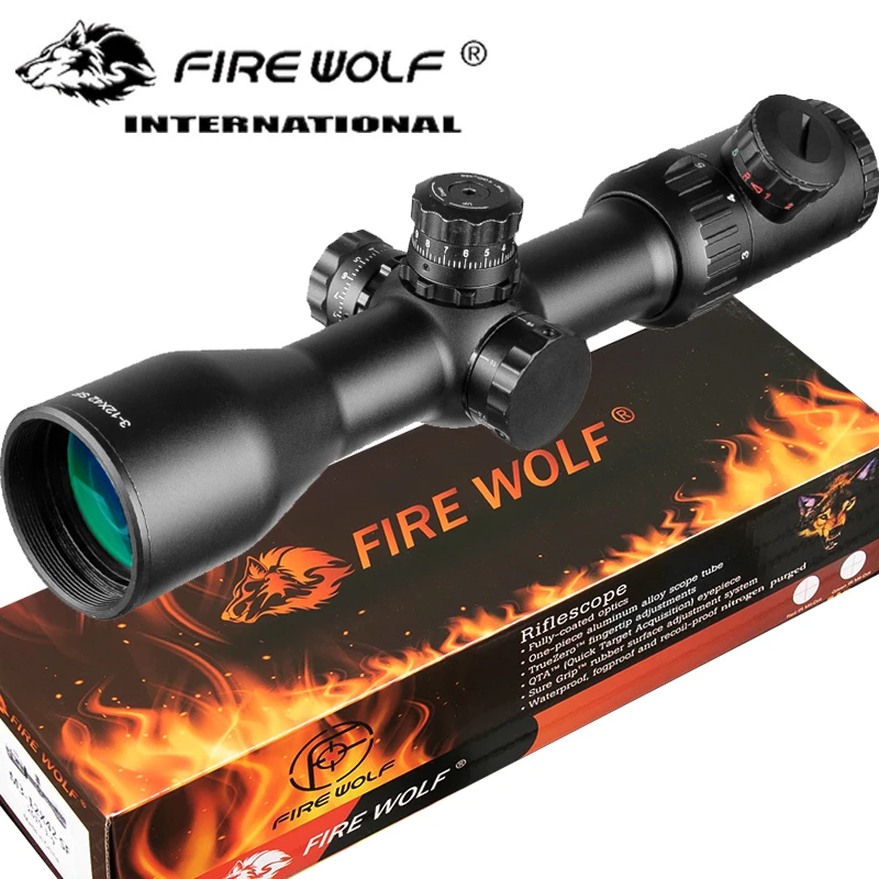 3-12X42 SF Riflescopes прицел Охота ж/крепления для AK47 AR15