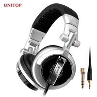 unitop st 80 3 5mm to 6 5mm hifi earphones dj music wired headset recording headphones for pc computer laptop electronic organ